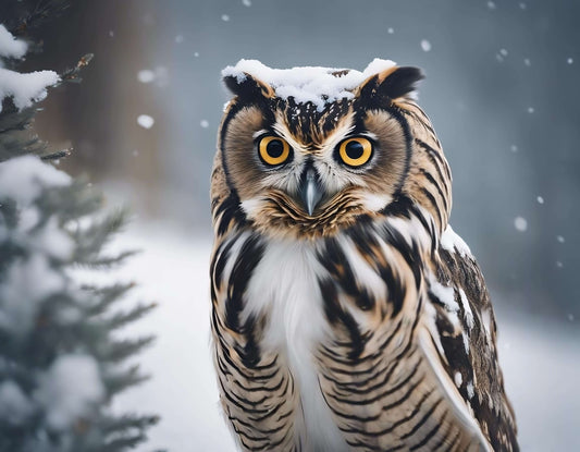 Bufniță în iarnă